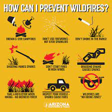 Arizona State Parks - Do Your Part To Prevent Wildfires! While Many Of The  Recent Fires Are Caused By Natural Elements Like Lightning, We Can All  Practice Caution When We Recreate To
