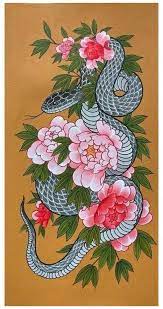 15 Traditional Japanese Snake Tattoo Designs Japanese Snake Drawing Japanesesnakedr In 2021 Japanese Snake Tattoo Snake Drawing Traditional Japanese Tattoo Sleeve
