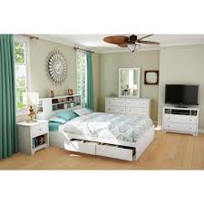 South Shore Vito 6 Drawer Pure White Dresser 3150010 The Home Depot Bedroom Sets Bed With Drawers Home Decor