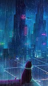 Black Cat In Rain Day Fondo De Pantalla Animado Fondo De Pantalla De Anime Fondos De Pantalla En Movimiento