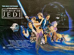 Original Star Wars Return of the Jedi Movie Poster - George Lucas