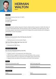 11 12 example of simple resume for student elainegalindo com. Student Resume Examples Writing Tips 2021 Free Guide Resume Io