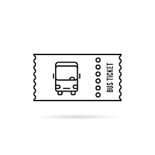 Black Linear Bus Ticket Simple Stock Vector Art More Images Of Accessibility Istock Bus Tickets Free Vector Art Ticket