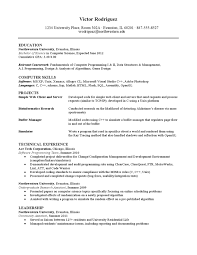 technical resume sample by northwestern