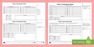 Phase 1 To 5 Phonics Letters And Sounds Assessment Pack