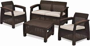 Shop for keter lounge chairs online at target. Amazon De Keter Corfu 4 Piece Set All Weather Outdoor Patio Garden Furniture W Cushions Brown
