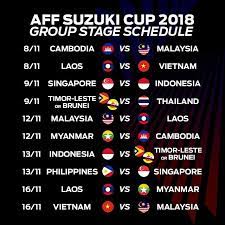 Jadual perlawanan malaysia secara online. Brunei Bula Jadual Kesemua Perlawanan Kejohanan Piala Facebook