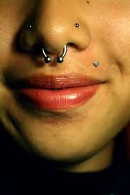 Only Reason I D Get Rid Of My Nose Ring Get The Other Side Pierced And Have Small Screws In Them With Maybe Two Nose Piercings Piercings Double Nose Piercing