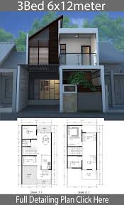 Minimalist Home Design On Land Of 6m X 12m Home Design With Plansearch Modern Minimalist House Architectural House Plans House Layout Plans