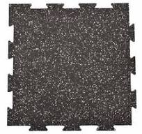 Rubber Tile Interlocking 10% Color CrossTrain Custom Pacific 1/2 Inch x 2x2  Ft.