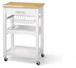 Dorval Kitchen Cart with Basket CANVAS