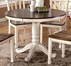 These round, white pedestal dining tables take that ideal of efficiency and mix it with style and class. Pin By Jorie Roubitchek On For The Home Round Dining Room Sets Round Dining Table Sets Round Dining Room