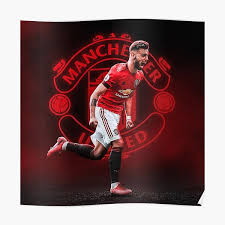 Fernandes (right) in training with fred. Bruno Fernandes Posters Redbubble