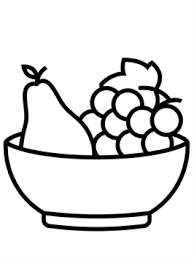 These alphabet coloring sheets will help little ones identify uppercase and lowercase versions of each letter. Nice Coloring Page Fruit Bowl On Kids N Fun Fruit Coloring Pages Shape Coloring Pages Food Coloring Pages