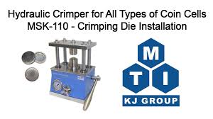 Hydraulic Crimper for All Types of Coin Cells MSK-110 - Crimping Die  Installation Video