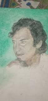 Picasso, Dali and Van Gogh with a portrait of Leonardo da Vinci!