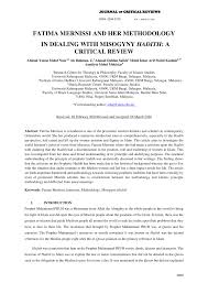 Lowongan kerja guru part time di english friends. Pdf Fatima Mernissi And Her Methodology In Dealing With Misogyny Hadith A Critical Review