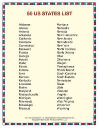 There are far too many cities and towns in the us to list them all. Alphabetical List 52 States Related Keywords Suggestions States Of America By Alphabetical Order Us States List States In Usa Bucket List Map