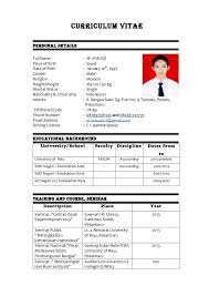 Contoh Surat Lamaran Kerja Jadi Pramugari Riwayat Hidup Kosakata Cv Kreatif