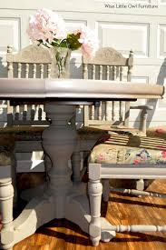 Painted Oak Dining Table And Chairs Wise Little Owl Furniture In 2020 Dining Table Chairs Oak Dining Table Dining Table