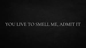 You live to smell me, admit it.