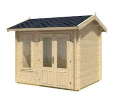 Hier können die kleinen auch bei etwas schlechterem wetter ihre eigene spieloase im garten. Lasita Maja Gartenhaus Alex Mini 44mm Natur 290x255cm Natur Mygardenhome