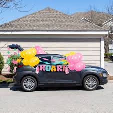 Girl Dinosaur Birthday Parade Car Party Decoration Kit In 2020 Girl Dinosaur Birthday Cars Party Dinosaur Birthday Party Decorations