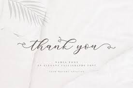 This gorgeous script will take any design project to the highest level. Nadia Script Lovely Calligraphy 478865 Script Font Bundles