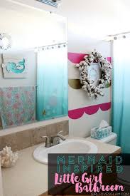 Mermaid Inspired Little Girl Bathroom Girl Loves Glam Girl Bathroom Decor Girl Bathrooms Little Girl Bathrooms