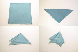 Fold each top corner of the triangle down towards centre point. 3 Simple Ways To Fold A Napkin Hgtv