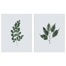 Ikea Bild Poster Green Leaves Motif Created By Tania Bello Green Leaves Artificial Potted Plants Ikea Art