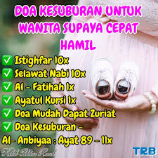 Doa Kesuburan Untuk Wanita Supaya Kelab Ikhtiar Hamil Facebook