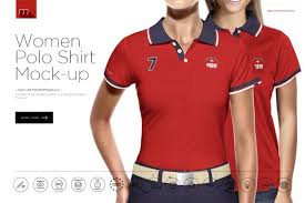 Women Polo Shirt 3 5 Buttons Mockup Polo Shirt Women Polo Shirt Shirts
