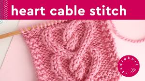 Knit with size 10.5 knitting needles, this worsted weight baby blanket pattern will be squishy and warm. Cable Heart Knitting Pattern Studio Knit Youtube