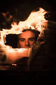 I Really Like This Picture And The Lighting That Is Used I Like How Dark The P In 2021 Creative Portrait Photography Fire Photography Photography Inspiration Creative