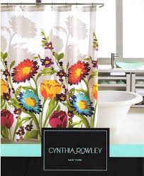 Amazon Com Cynthia Rowley Fiorina Floral Fabric Shower Curtain Bedding Bath Cynthia Rowley Shower Curtain Fabric Shower Curtains Floral Shower Curtains