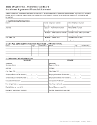 Form 3561 Installment Agreement Financial Statement