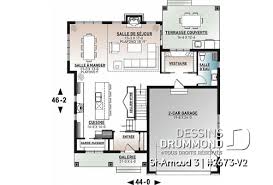 Plan maison gratuit en ligne. Plan De Maison Plan De Chalet Plan De Garage Dessins Drummond