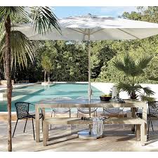 Matera Large Outdoor Grey Dining Table Reviews Cb2 Patio Outdoor Outdoor Decor