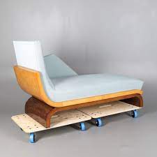 Early 20th century dentist chair, 1930s. An Art Deco Veneered Upholstered Chaise Longue Furniture Sofas Seatings Auctionet
