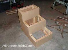 How To Make Dog Stair For Bed Steps Make Your Own Dog Steps Using This Plan With Step By Step Format Dog Stairs Dog Steps For Bed Pet Stairs