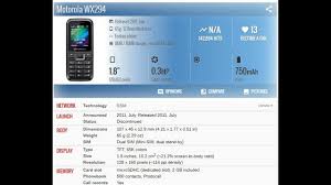 Motorola WX294 PRICE AND SPECIFICATION ...