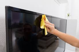 If you have a tough to clean spot, like fingerprints that have been left on the screen for too long, you'll need to show your television a little extra tlc, but stapf warns against applying any pressure to your television's delicate screen. How To Remove Scratches From Flat Screen Tvs