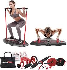We are an inclusive gym that's a safe space for everybody to enjoy. Amazon Com Fusion Motion Portable Gym With 8 Accessories Including Heavy Resistance Bands Tricep Bar Ab Roller Wheel Pulleys And More Full Body Workout Home Exercise Equipment To Build Muscle And