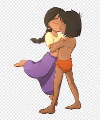 Raised by wolves in the jungle, mowgli must leave his home behind when his life is threatened by bengal tiger shere khan. The Jungle Book Mowgli Shanti Bagheera Shere Khan The Jungle Book Love Purple Png Pngegg