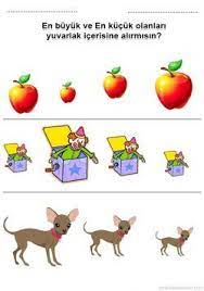 buyuk kucuk renkli calisma kagidi okuloncesitr preschool kindergarten buyuk kucuk calisma free