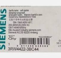 3RW4422-3BC44 1PCS NEW SIEMENS SIRIUS Soft Starter 3RW4422-3BC44