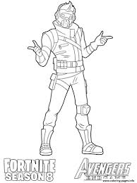 Endgame 2019 is a blockbuster film that features all of the popular superheroes in the marvel comics universe. Starlord Fortnite Avengers Endgame Coloring Pages Printable Coloring Home