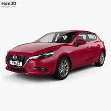 3d Model Of Mazda 3 Bm Hatchback 2017 Mazda Mazda 3 Hatchback Mazda 3
