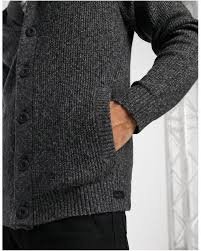 Kleider online bei ebay entdecken. Hollister Baumwolle Strickjacke Mit Schalkragen In Grau Fur Herren Lyst